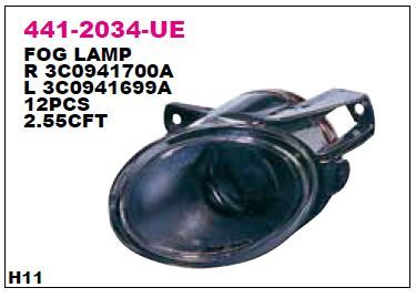 DEPO 4412034LUE — SİS LAMBASI SOL VOLKSWAGEN PASSAT 05-