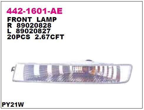 DEPO 4421601LAE — TAMPON SİNYAL LAMBASI SOL OPEL VIVARO 02-06 DUYLU AMPULLU