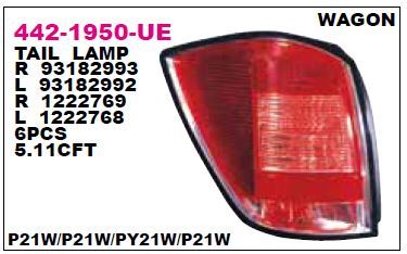 DEPO 4421950LUE — STOP LAMBASI SOL OPEL ASTRA H 04-07 STATION WAGON