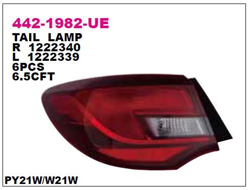 DEPO 4421982RUE — STOP LAMBASI DIS ASTRA J SEDAN SAĞ 13=