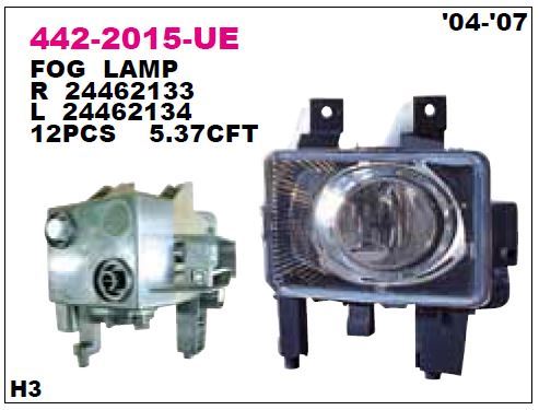 DEPO 4422015LUE — SİS LAMBASI SOL OPEL ASTRA H 04-07 MAKYAJSIZ