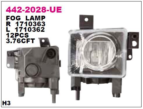 DEPO 4422028RUE — SİS LAMBASI SAĞ OPEL VECTRA C 05-08