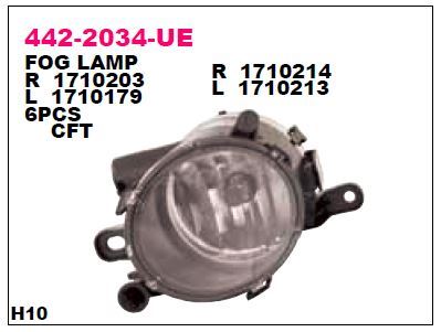 DEPO 4422034LUE — SİS LAMBASI SOL DUYSUZ OPEL INSIGNIA 09- ASTRA J GTC - MERIVA 14-