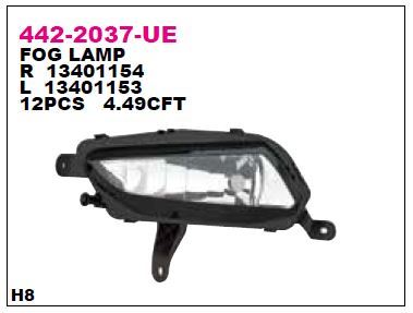 DEPO 4422037RUE — SİS FARI SAĞ ASTRA K ZAFIRA C 16-