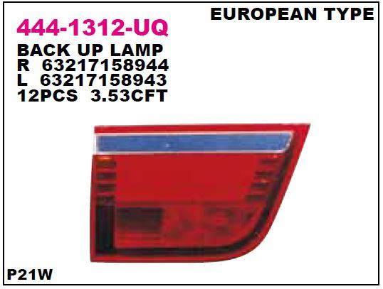 DEPO 4441312RUE — STOP LAMBASI İÇ SAĞ BEYAZ X5 E70 07-10