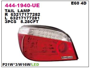 DEPO 4441940RUE — STOP LAMBASI SAĞ BEYAZ E60 LCI 08-10