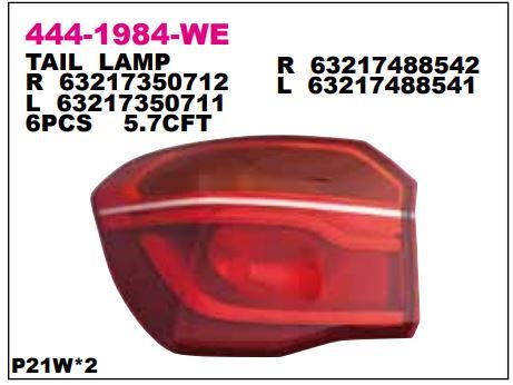 DEPO 4441984LWE — STOP LAMBASI DIS SOL X1 F48 14-