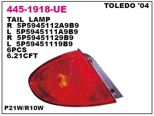 DEPO 4451918RUE — STOP LAMBASI SAĞ TOLEDO 04-13