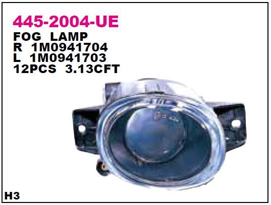 DEPO 4452004LUE — SİS LAMBASI SOL DUYSUZ SEAT TOLEDO 99-