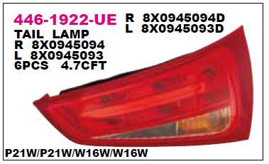 DEPO 4461922LUE — STOP LAMBASI SOL AUDI A1 10-13