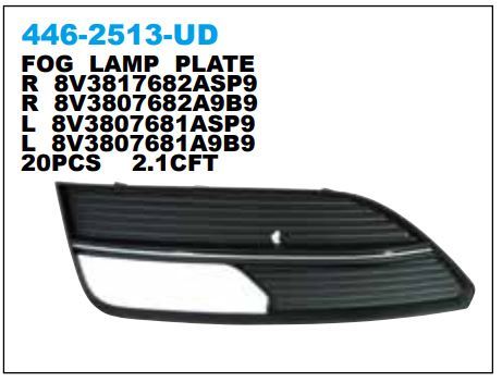 DEPO 4462513RUD — SİS FAR ÇERÇEVESİ SAĞ AUDI A3 12-15 / A3 SPORT BACK
