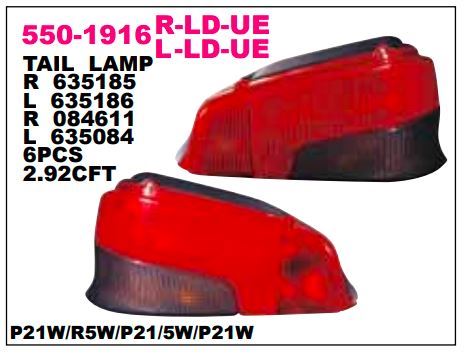 DEPO 5501916RLDUE — STOP LAMBASI SAĞ PEUGEOT 106 92-95
