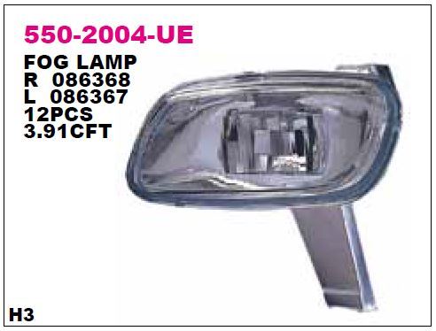 DEPO 5502004LUE — SİS LAMBASI SOL DUYSUZ PEUGEOT 106 96-