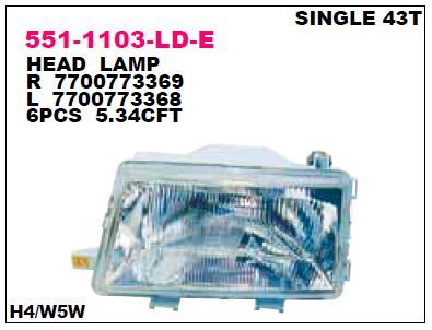 DEPO 5511103RLDE — ÖN FAR SAĞ RENAULT R9 90-