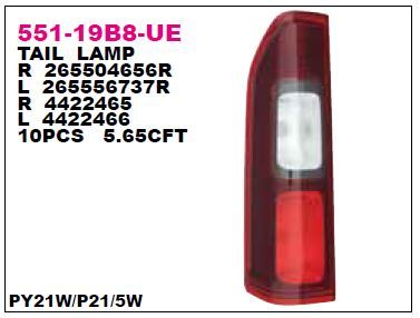 DEPO 55119B8LUE — STOP LAMBASI SOL DUYSUZ TRAFIC III 14-