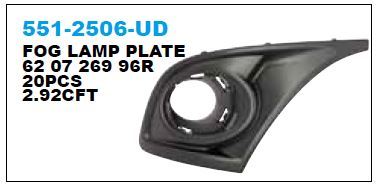 DEPO 5512506LUD — SİS FAR ÇERÇEVESİ SOL RENAULT MEGANE III 08-