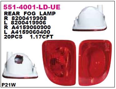 DEPO 5514001LLDUE — GERİ SİS LAMBASI SOL RENAULT KANGOO 2008-
