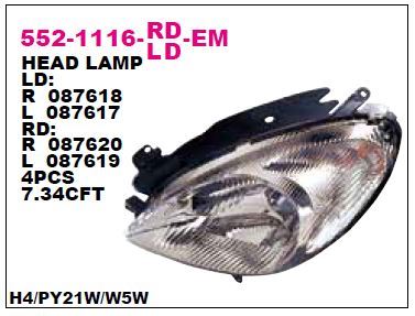 DEPO 5521116LLDEM — ÖN FAR SOL CITROEN XSARA / PICASSO 99-01