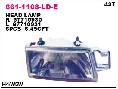 DEPO 6611108LLDE — ÖN FAR SOL FIAT TEMPRA 90-95