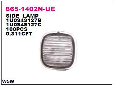 DEPO 6651402NUE — ÇAMURLUK SİNYAL LAMBASI SAĞ-SOL SKODA FABIA 07-10 / OCTAVIA 01-08 / ROOMSTER 10- / TOLEDO 13-