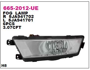 DEPO 6652012RUE — SİS LAMBASI SAĞ SKODA RAPID 11-