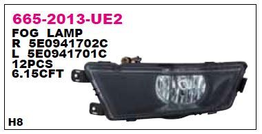 DEPO 6652013LUE2 — SİS LAMBASI SOL SKODA OCTAVIA 13- SİYAH