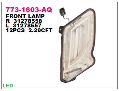 DEPO 7731603RAQ — ÖN TAMPON POZISYON LAMBASI SAĞ VOLVO (S60-V60) (11-13)