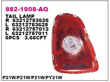 DEPO 8821908RAQ — STOP LAMBASI SAĞ BEYAZ MINI R55-R56-R57 42156