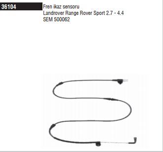 DODUCO 36104 — BALATA FISI LANDROVER RANGE SPORT 3/4 / DISCOVERY 3/4 ON
