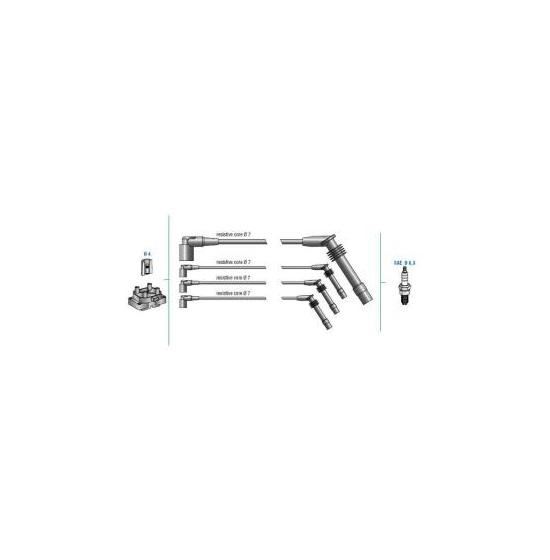 DODUCO 7814 — BUJİ KABLOSU FRONTERA 2.2 16V - OMEGA B - VECTRA B 2.5