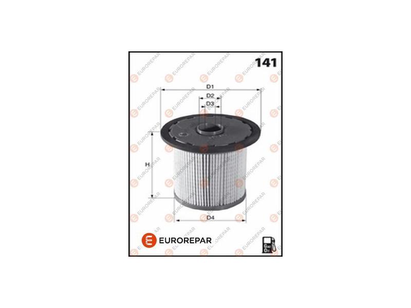 EUROREPAR 1643626880 — YAKIT FİLTRESİ TOYOTA HILUX VIGO 2.5L 2KDFTV KUN15 KUN25 05-15 3.0L 1KD-FTV KUN26 05-14 / ISUZU D-MA