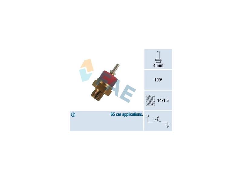 FAE 35770 — HARARET MUSURU 100 C - 95 C RADYATÖR FANI MERCEDES W114 W115 W123 W201 W460 W463 W116 W126