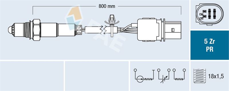 FAE 75044 — OKSIJEN SENSORU CRAFTER-T6 CXEB-CXEC-CXFA-CXHA-DAVA-DAWA-DAUA-DAUB 2,0 TDI 15-