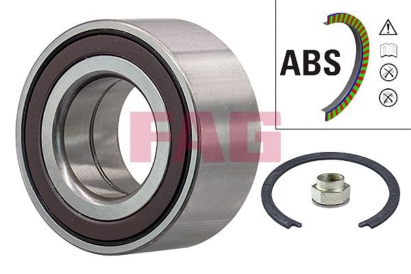 FAG 713690810 — TEKER RULMANI ÖN ABS LI BÜYÜK TIP DOBLO III LINEA BRAVO II STILO PRATICO COMBO D 1,6 MJET 07-