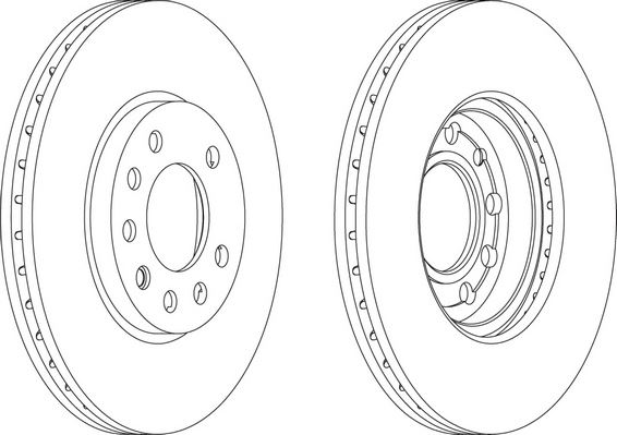 FERODO DDF1042 — FREN DİSKİ ASTRA H / ASTRA G / ZAFIRA A / MERIVA A ÖN HAVALI 280-5 (SET)