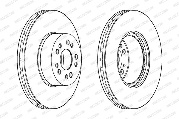 FERODO DDF1061C1 — FREN DİSKİ ÖN MERCEDES S-SERİSİ (W140) 320,400,420,500 SE, SEL