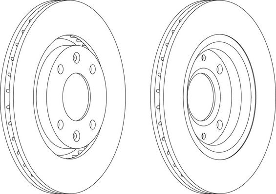 FERODO DDF1140 — FREN DİSKİ ÖN HAVALI 266 MM OPEL CORSA F CROSSLAND CITROEN BERLINGO C-ELYSEE C2 C3 AIRCROSS C4 C5 XSARA