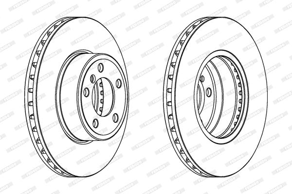 FERODO DDF1243C1 — FREN DİSKİ ( BMW E65-E66 7.30-7.35 )