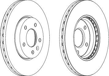 FERODO DDF1870 — FREN AYNASI ÖN OPEL ASTRA J 1.4/1.3/1.6, ZAFIRA 09-, CHEVROLET CRUZE, ORLANDO 09-