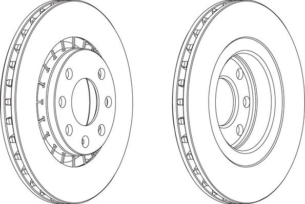 FERODO DDF206 — FREN DİSKİ ÖN HAVALI 256MM ( OPEL ASTRA F / VECTRA A / B )