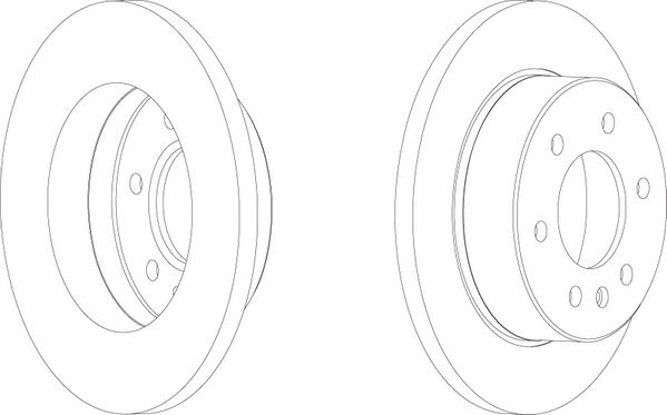 FERODO FCR311A — FREN AYNASI ARKA 298 MM (ADET) VOLKSWAGEN CRAFTER, MERCEDES SPRINTER 06-