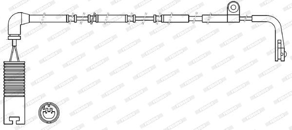 FERODO FWI315 — BALATA İKAZ KABLOSU ARKA 1270MM (LAND ROVER RANGE ROVER III (LM) 4.4 3.0TD )