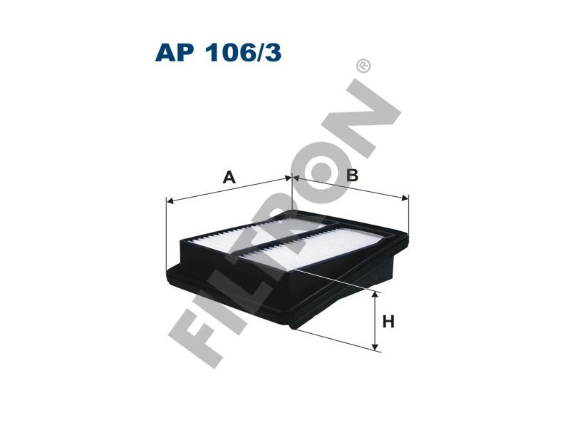 FILTRON AP1063 — HAVA FILTRESI 169×146*44 HONDA JAZZ 1.2 57HP 14 83HP 02 -
