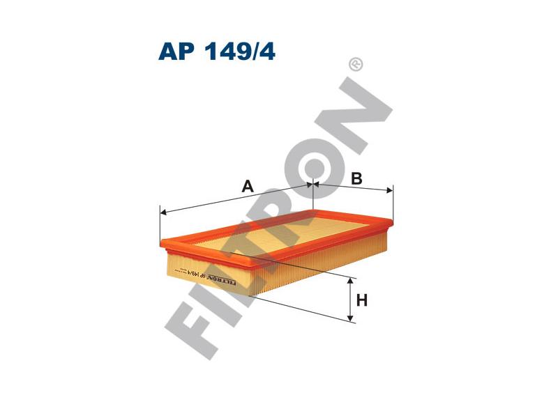 FILTRON AP1494 — HAVA FİLTRESİ 300×155x47 VOLKSWAGEN POLO IV SEAT CORDOBA AUDI A3 IBIZA SKODA FABIA