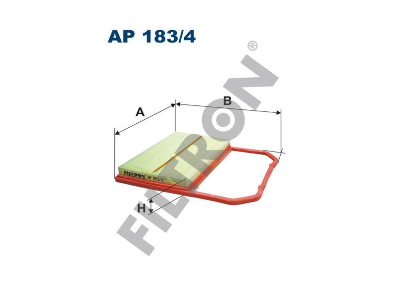 FILTRON AP1834 — HAVA FILTRESI 297×283*34 VOLKSWAGEN POLO 14- SKODA CITIGO 11- FABIA 14- IBIZA 15- 1.0