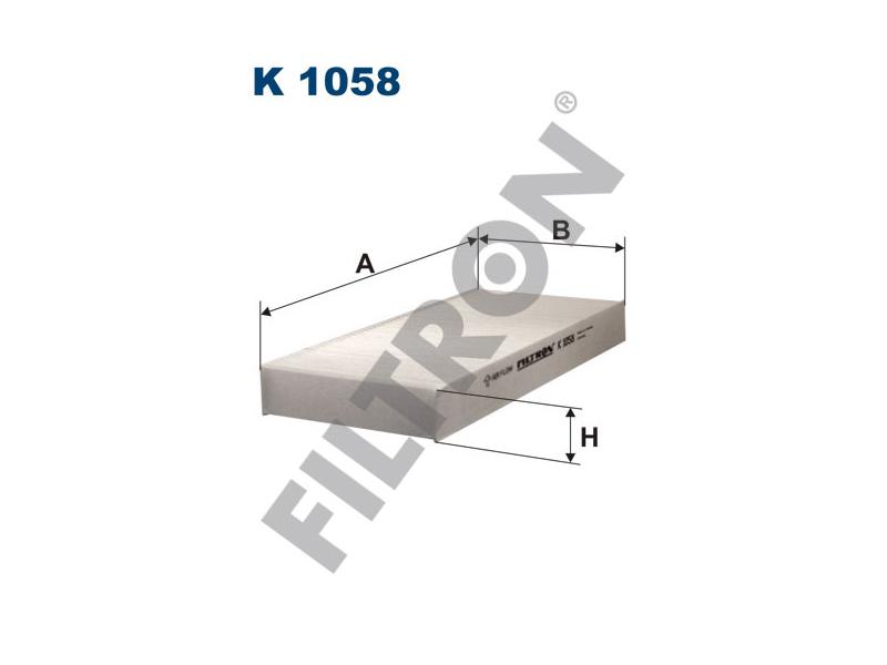 FILTRON K1058 — POLEN FILTRESI 265×118*30 RENAULT TWINGO I 1.1 58HP 05/96-06/07