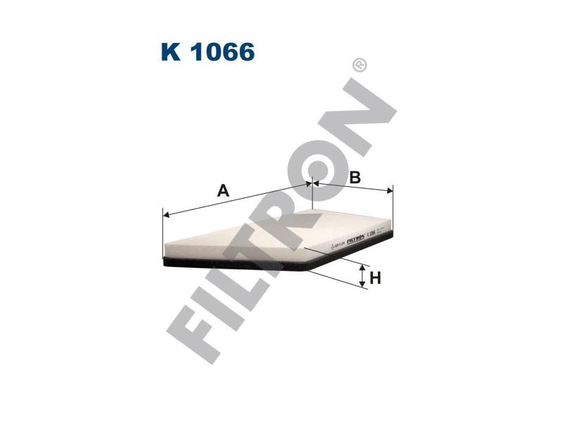 FILTRON K1066 — POLEN FİLTRESİ 343×168x31 PEUGEOT P206 1.1I-1.4I-1.4HDI-1.6I-1.6 16V-1.9D 98-