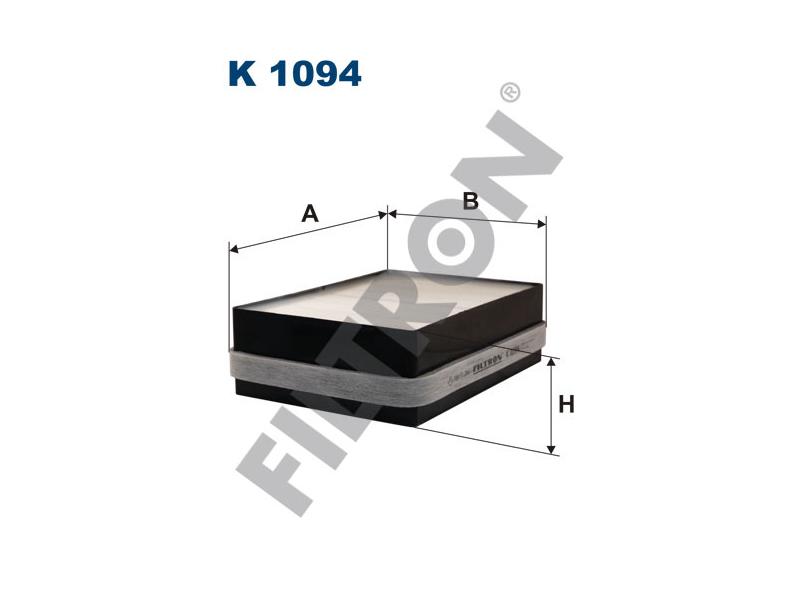 FILTRON K1094 — POLEN FİLTRESİ SCANIA 4 - series, P,G,R,T - series DC 9-DSC 9-DC 11-OSC 11-DC 12-DT 12-DC 13-DSC 14-DC 16