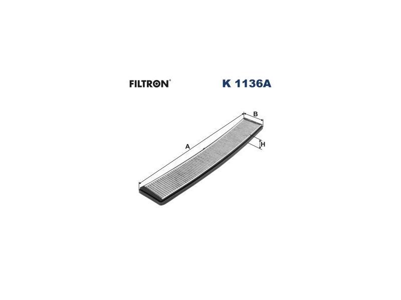 FILTRON K1136A — POLEN FİLTRESİ 670×95x20 KARBONLU BMW E46 X3 30 318 I 05 -