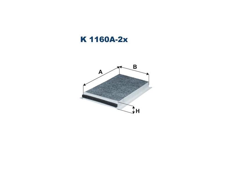 FILTRON K1160A2X — POLEN FİLTRESİ 322×170x31 KARBONLU TAKIM BMW E60 E61 E63 E64